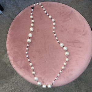 White House Black Market Long Pearl Necklace